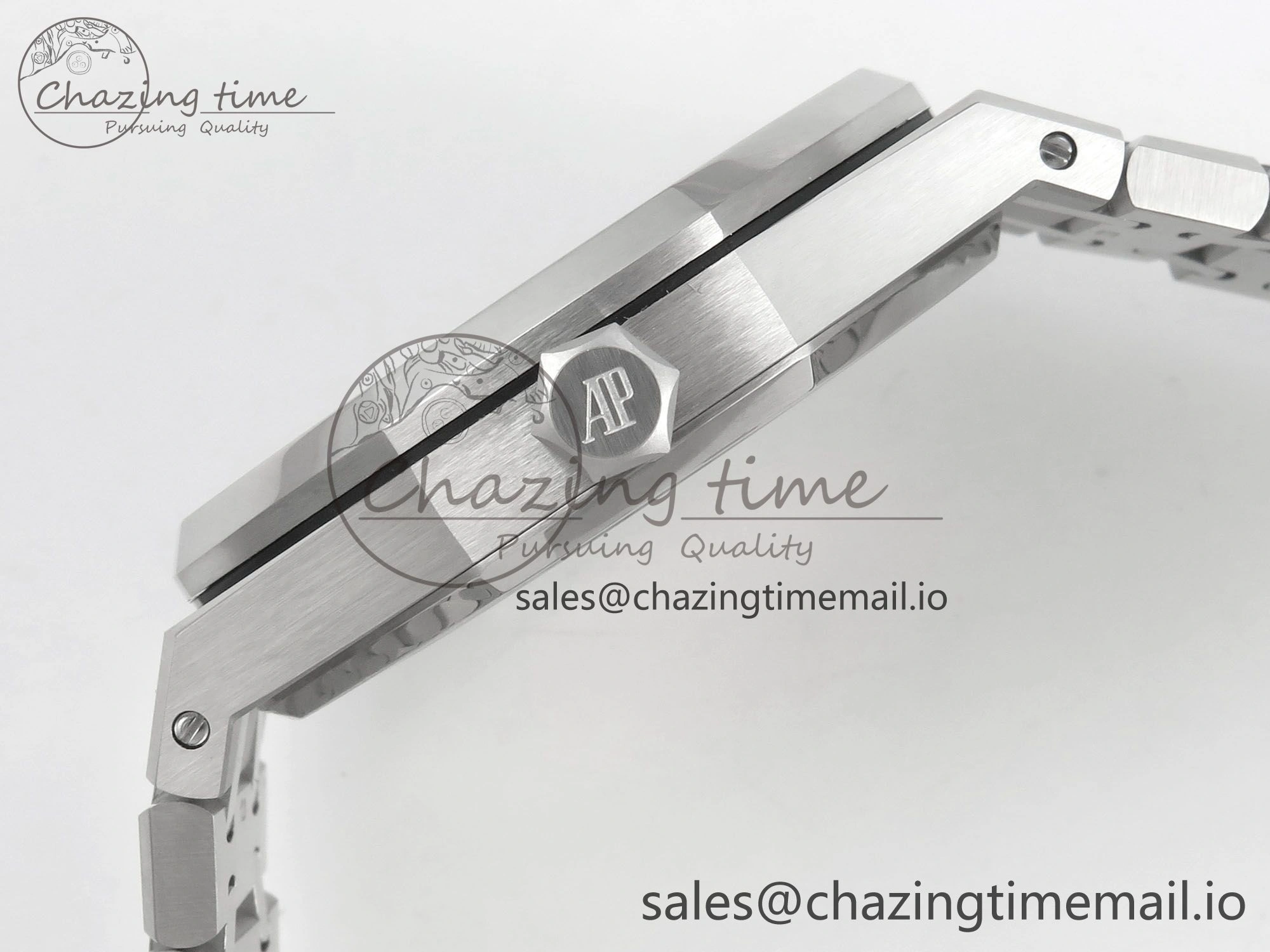 FashionForward Royal Oak 41mm 15500 SS RSF 1:1 Best Edition Blue Dial on SS Bracelet SA4302 Super Clone 4212