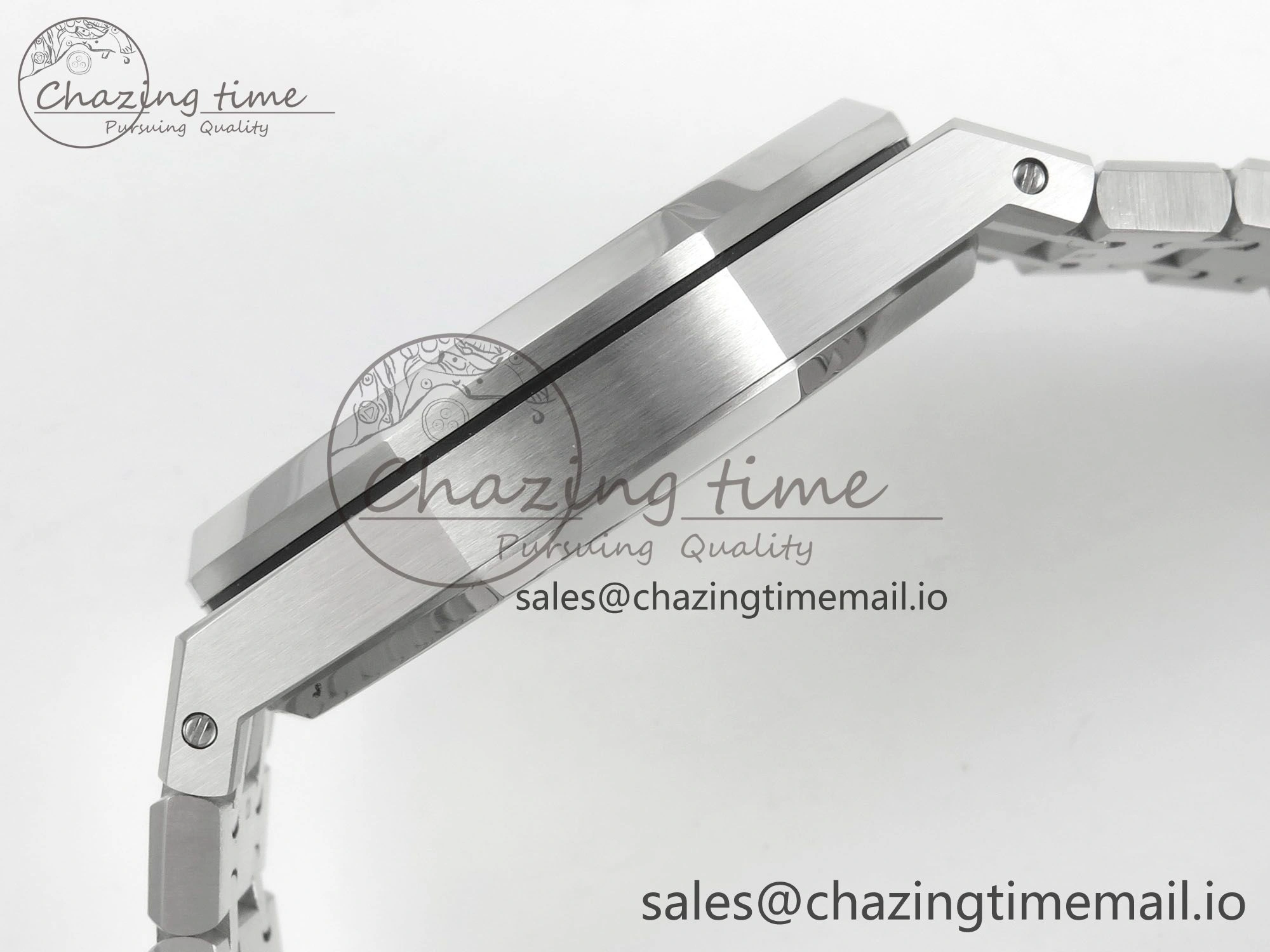FashionForward Royal Oak 41mm 15500 SS RSF 1:1 Best Edition Blue Dial on SS Bracelet SA4302 Super Clone 4212