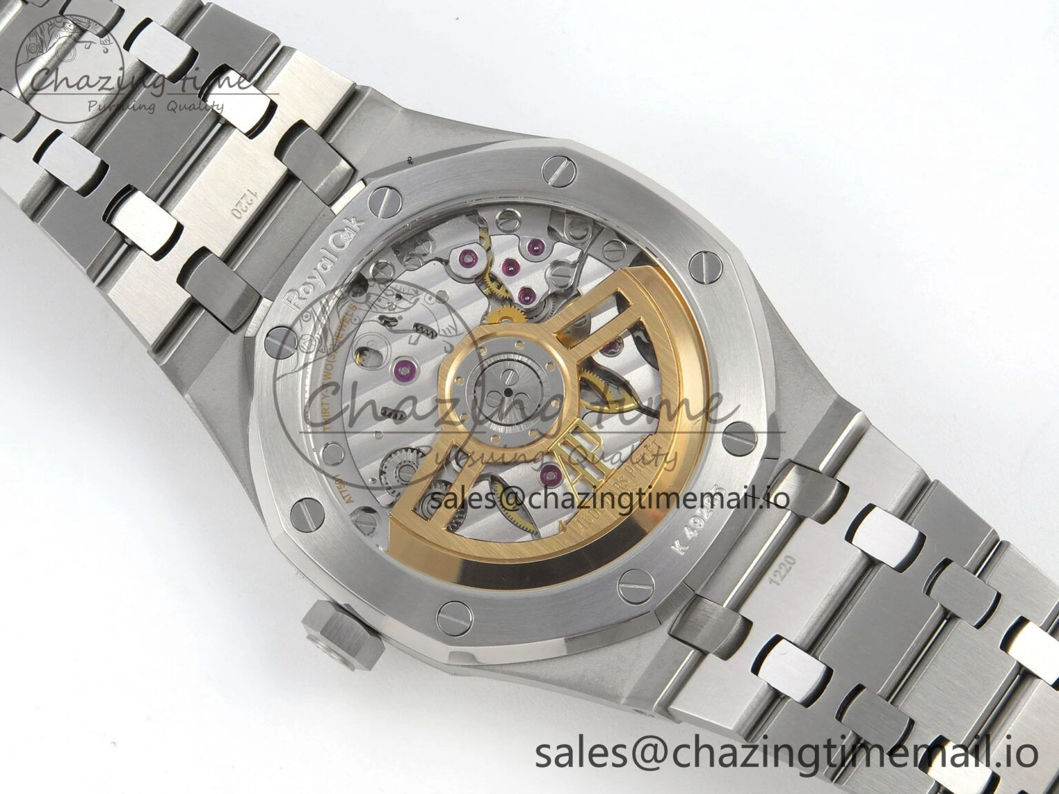 FashionForward Royal Oak 41mm 15500 SS RSF 1:1 Best Edition Blue Dial on SS Bracelet SA4302 Super Clone 4212