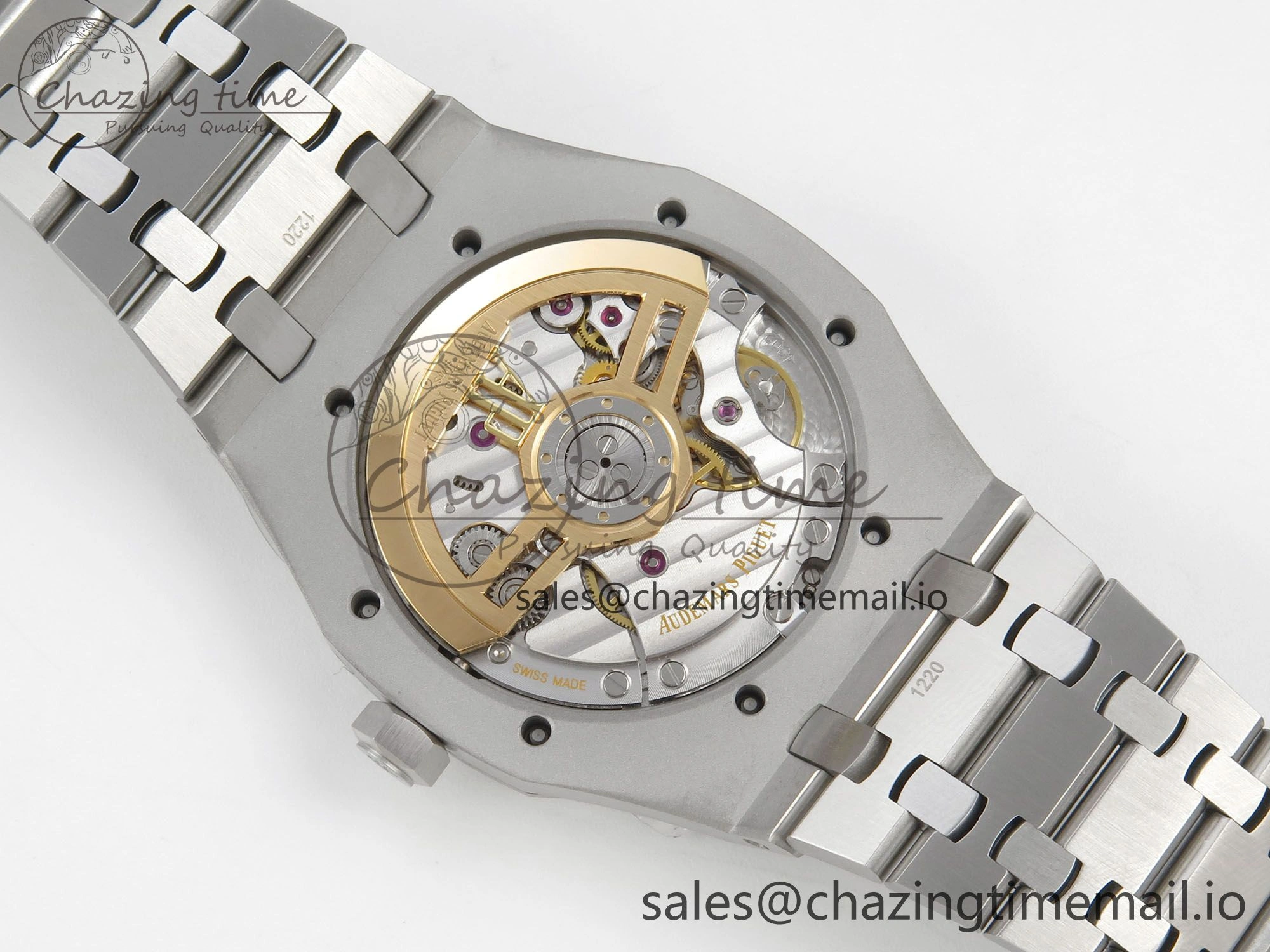 FashionForward Royal Oak 41mm 15500 SS RSF 1:1 Best Edition Blue Dial on SS Bracelet SA4302 Super Clone 4212