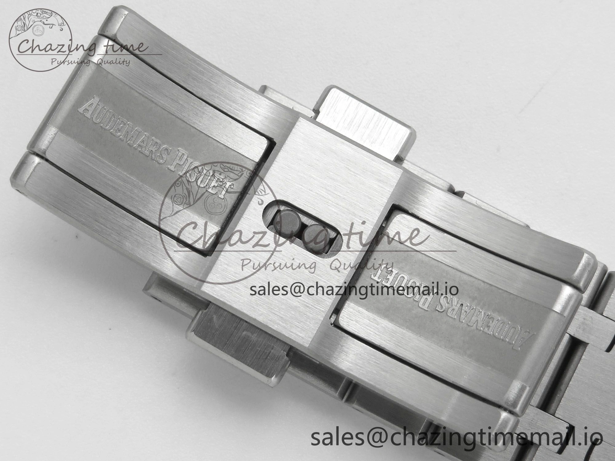 FashionForward Royal Oak 41mm 15500 SS RSF 1:1 Best Edition Blue Dial on SS Bracelet SA4302 Super Clone 4212