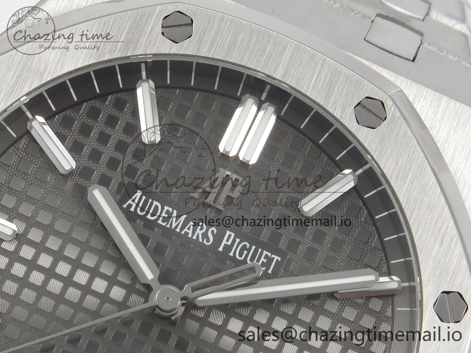 Royal Oak 41mm 15500 SS RSF 1:1 Best Edition Gray Dial on SS Bracelet SA4302 Super Clone Vibrant 4209