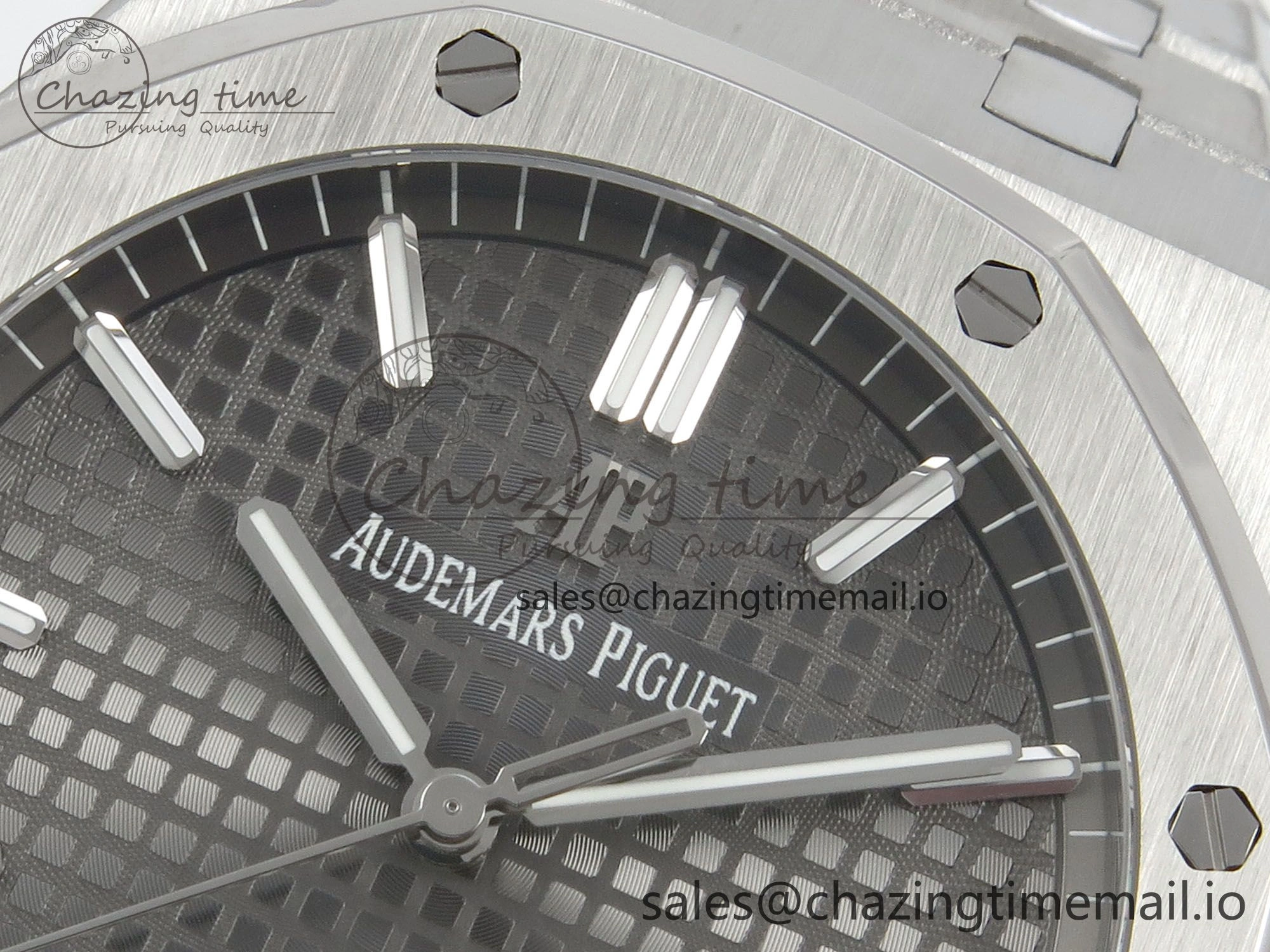 Royal Oak 41mm 15500 SS RSF 1:1 Best Edition Gray Dial on SS Bracelet SA4302 Super Clone Vibrant 4209
