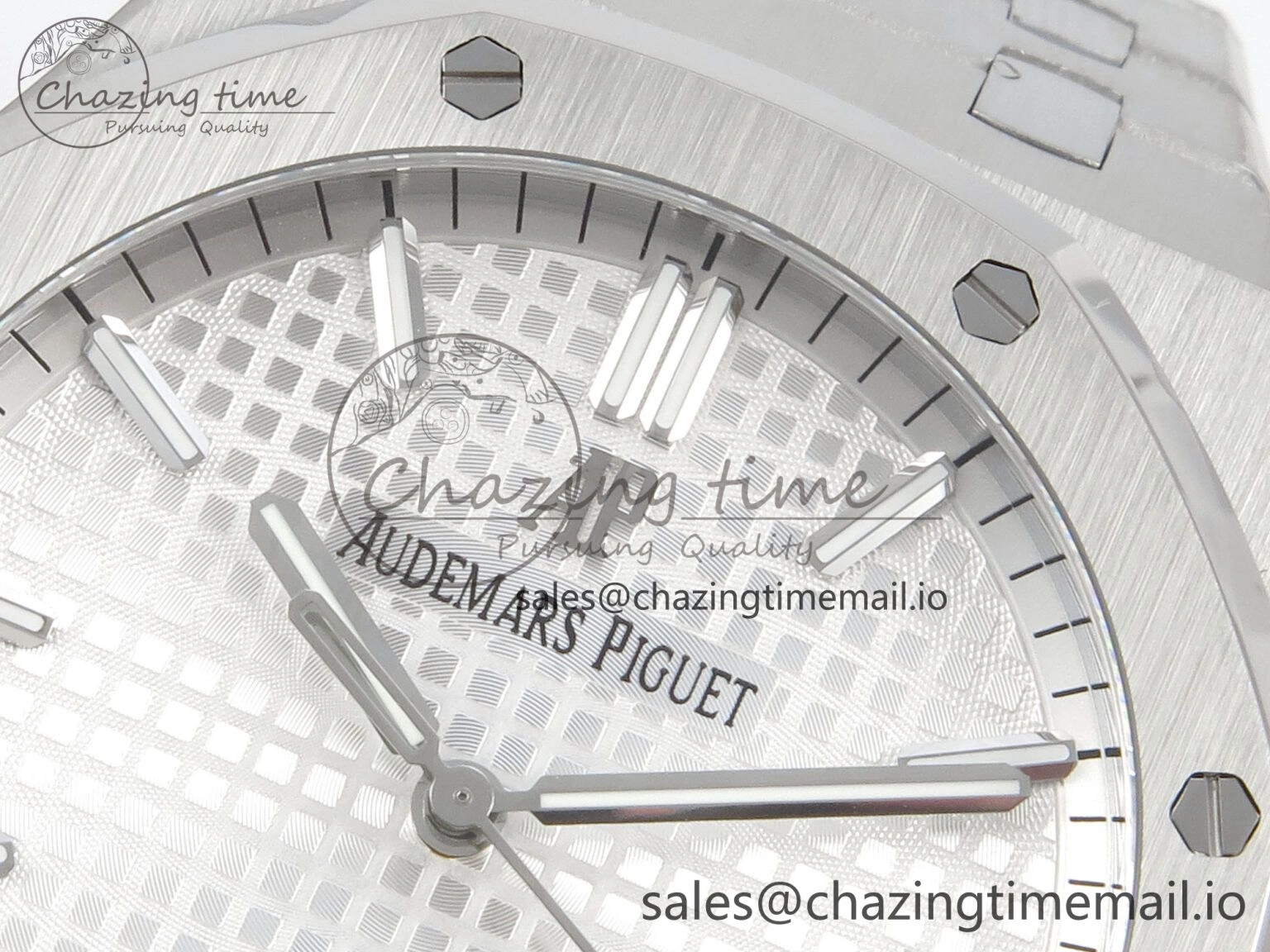 Royal Oak 41mm 15500 SS RSF 1:1 Best Edition White Dial on SS Bracelet SA4302 Super Clone Versatile 4208