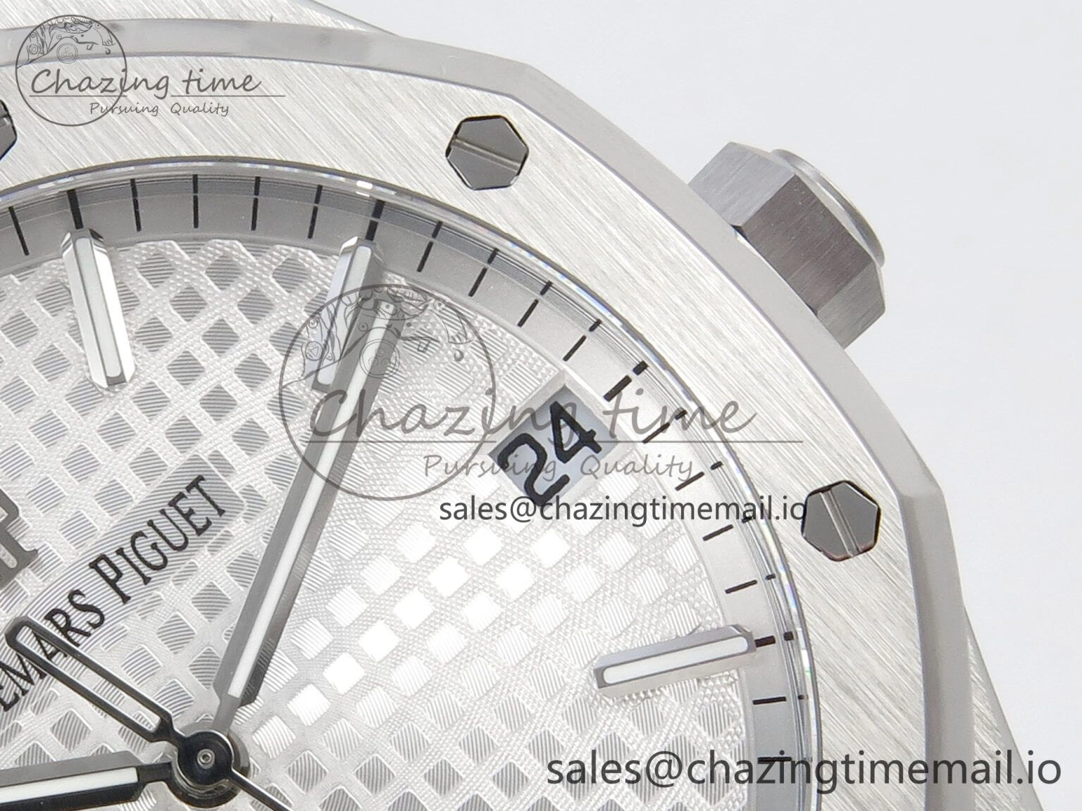 Royal Oak 41mm 15500 SS RSF 1:1 Best Edition White Dial on SS Bracelet SA4302 Super Clone Versatile 4208