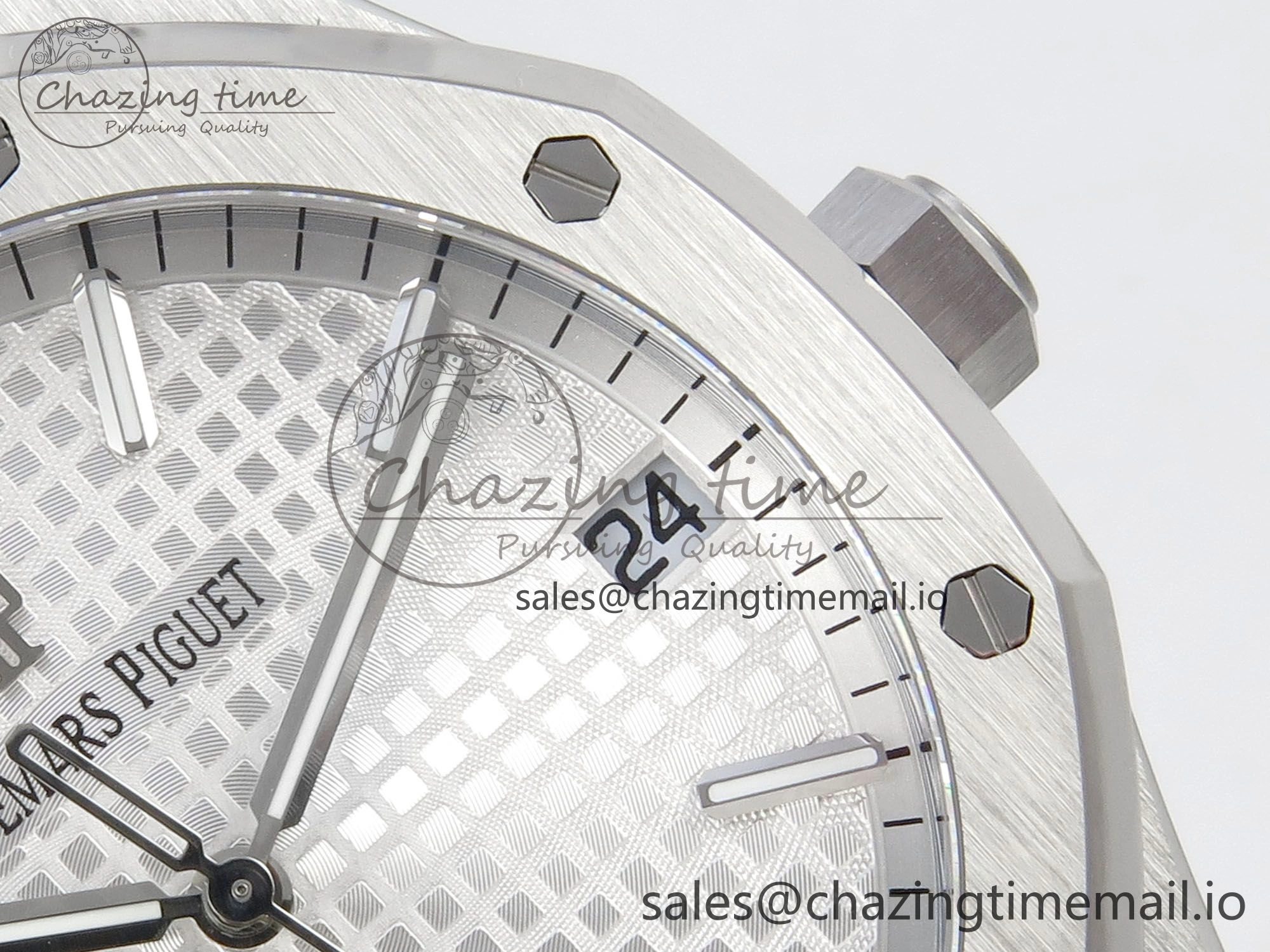 Royal Oak 41mm 15500 SS RSF 1:1 Best Edition White Dial on SS Bracelet SA4302 Super Clone Versatile 4208