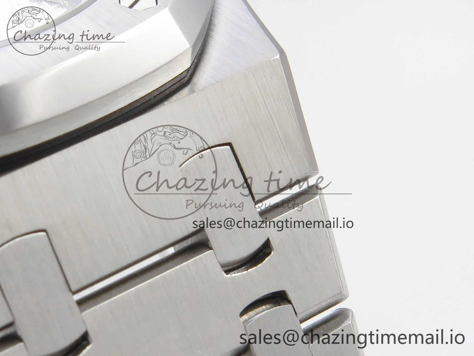 Royal Oak 41mm 15500 SS RSF 1:1 Best Edition White Dial on SS Bracelet SA4302 Super Clone Versatile 4208
