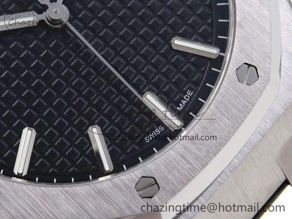 GoodFit Royal Oak 41mm 15500 SS SF 1:1 Best Edition Black Dial on SS Bracelet SA4302 Super Clone 4452