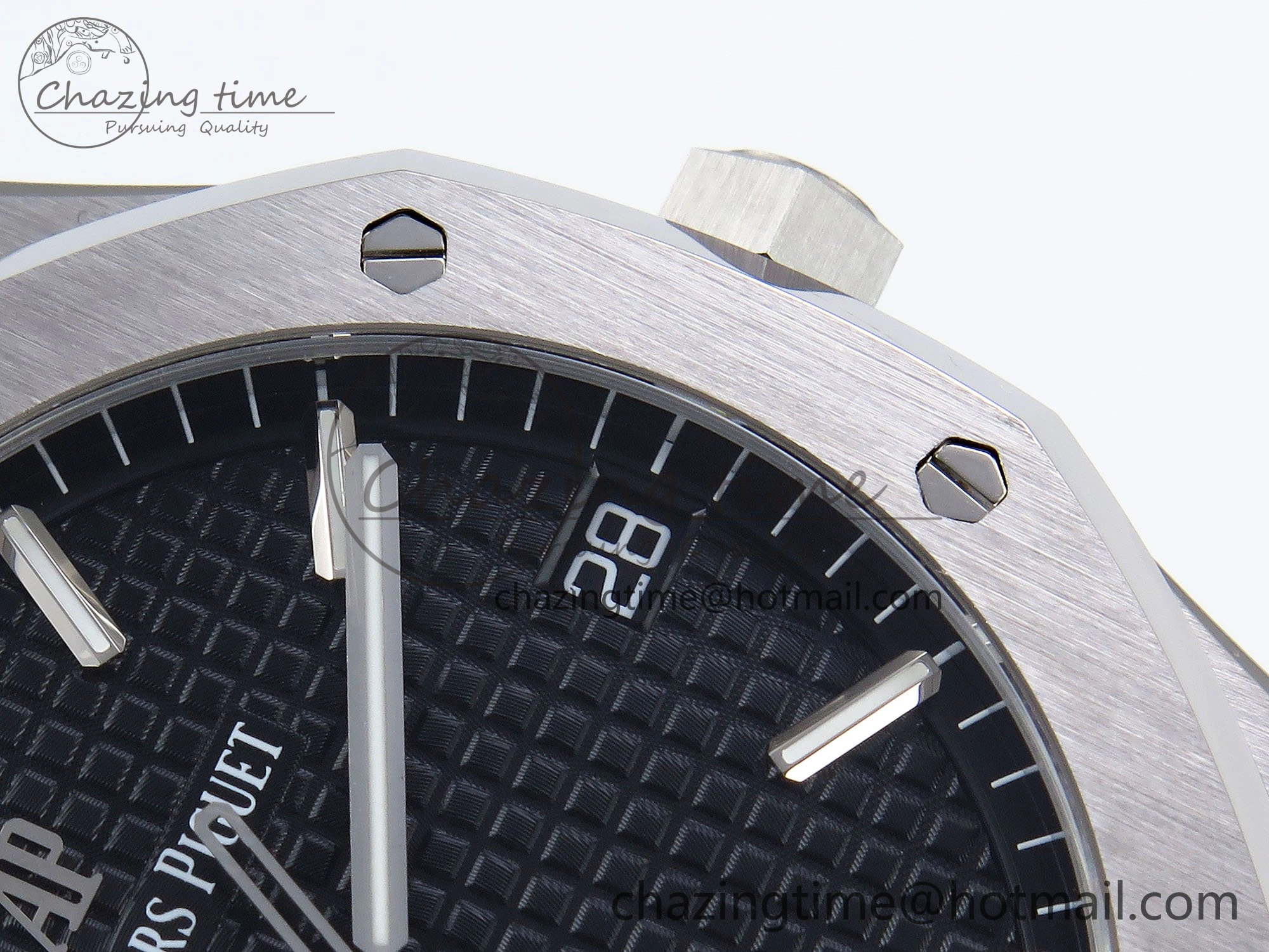 GoodFit Royal Oak 41mm 15500 SS SF 1:1 Best Edition Black Dial on SS Bracelet SA4302 Super Clone 4452