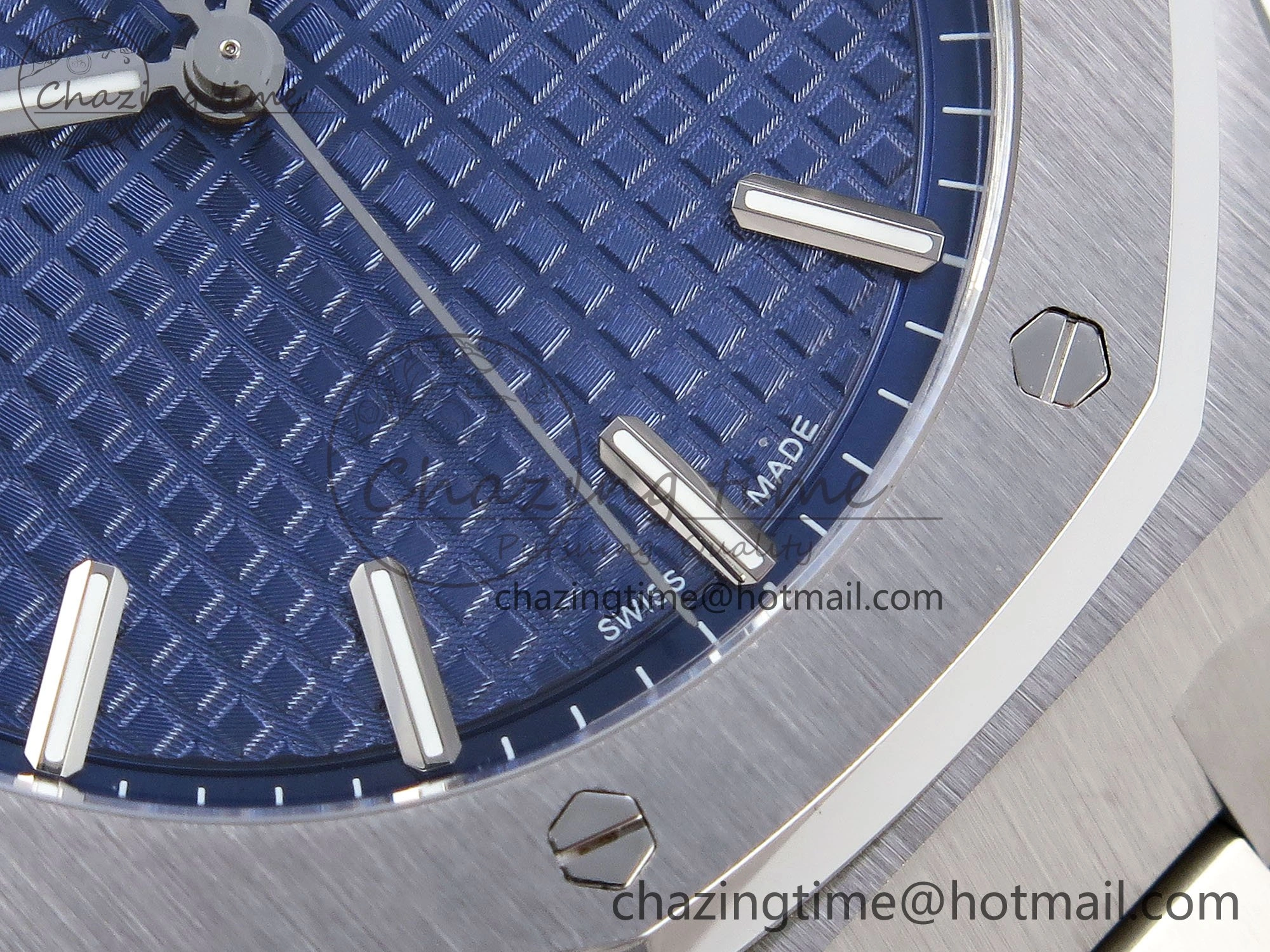 TopPick Royal Oak 41mm 15500 SS SF 1:1 Best Edition Blue Dial on SS Bracelet SA4302 Super Clone 4453
