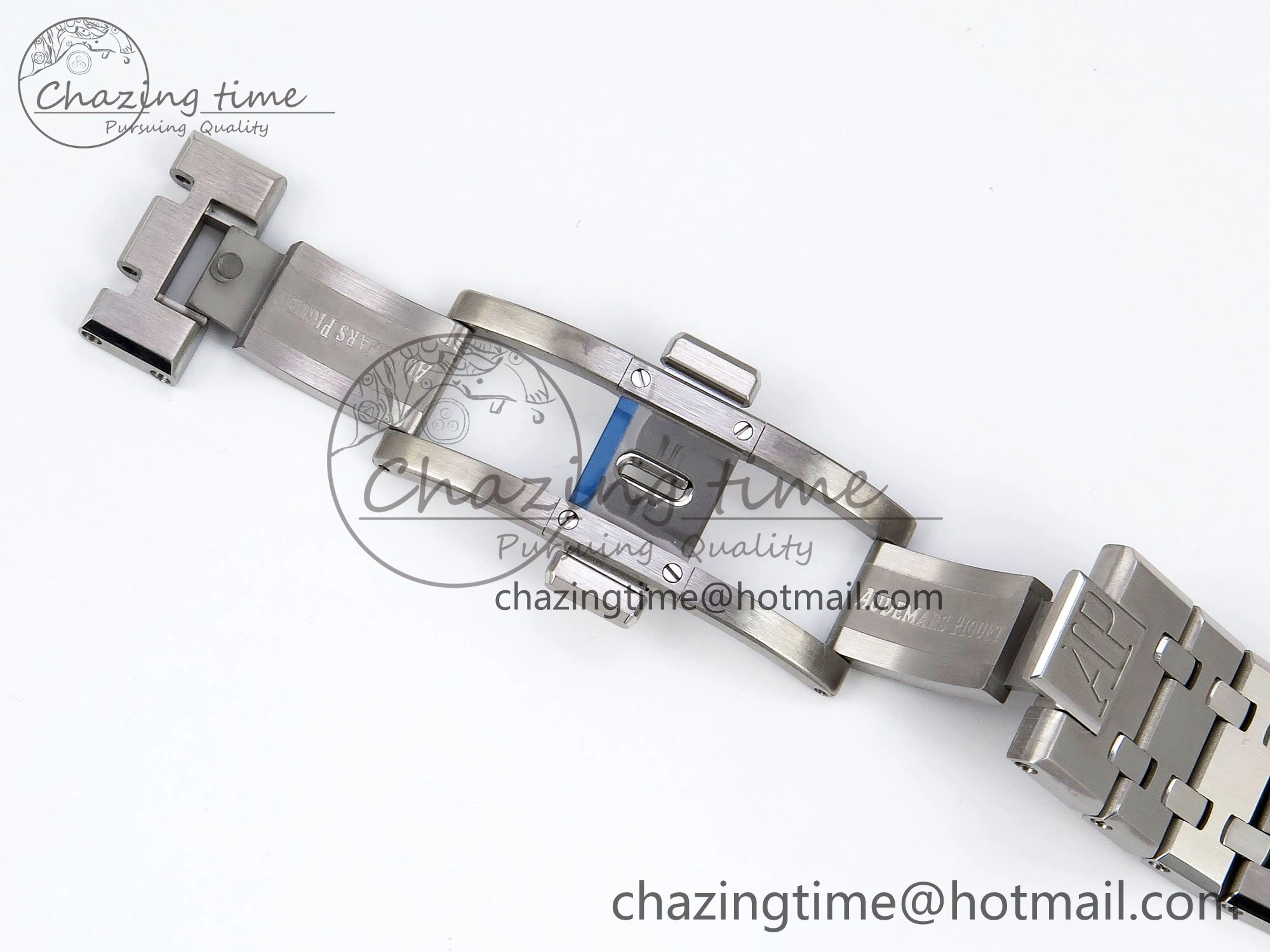 TopPick Royal Oak 41mm 15500 SS SF 1:1 Best Edition Blue Dial on SS Bracelet SA4302 Super Clone 4453