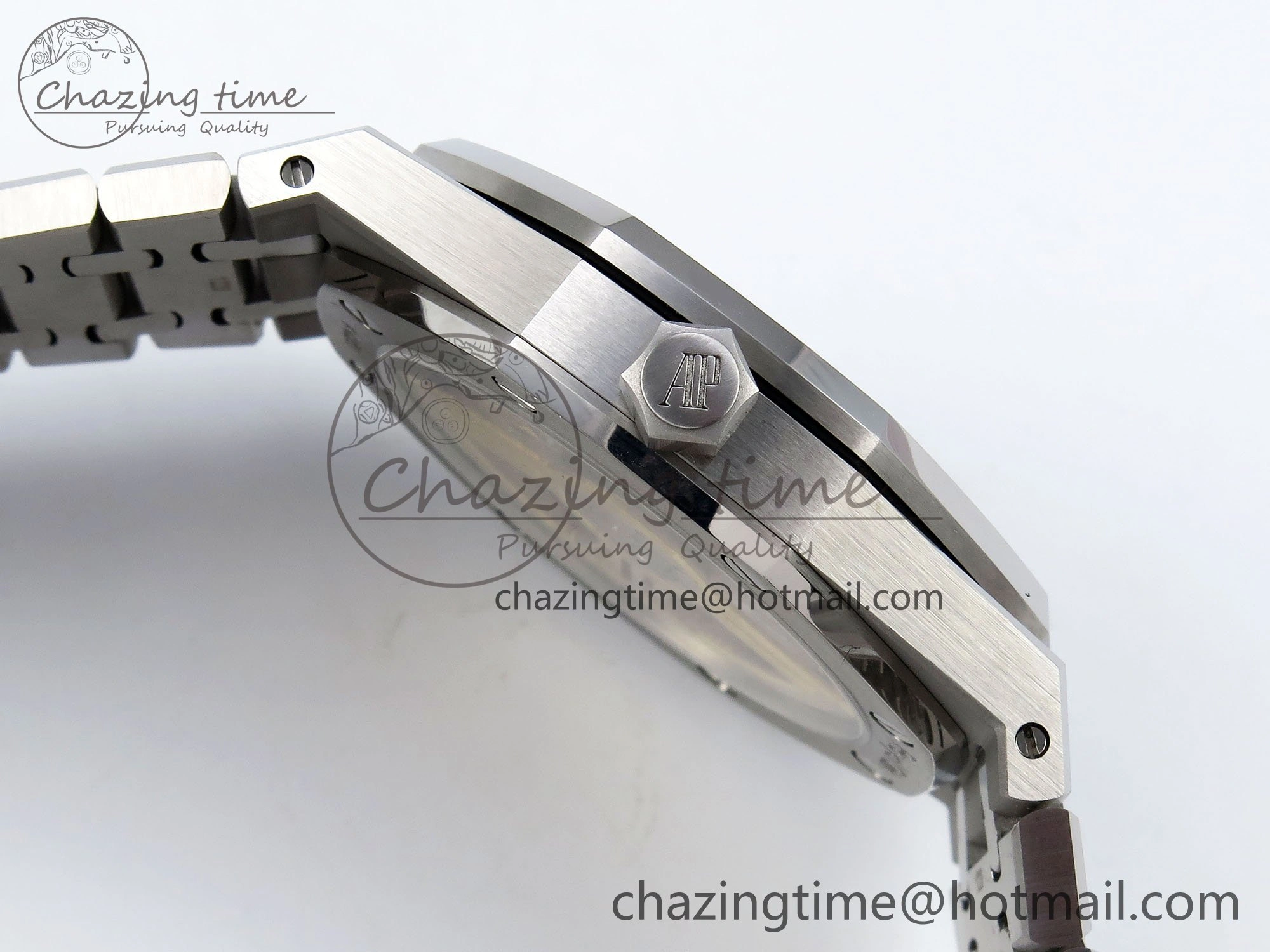 Royal Oak 41mm 15500 SS SF 1:1 Best Edition White Dial on SS Bracelet SA4302 Super Clone Flexible 4449