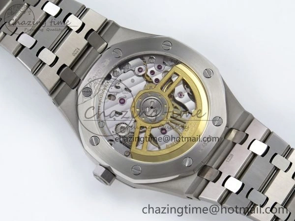 Royal Oak 41mm 15500 SS SF 1:1 Best Edition White Dial on SS Bracelet SA4302 Super Clone Flexible 4449