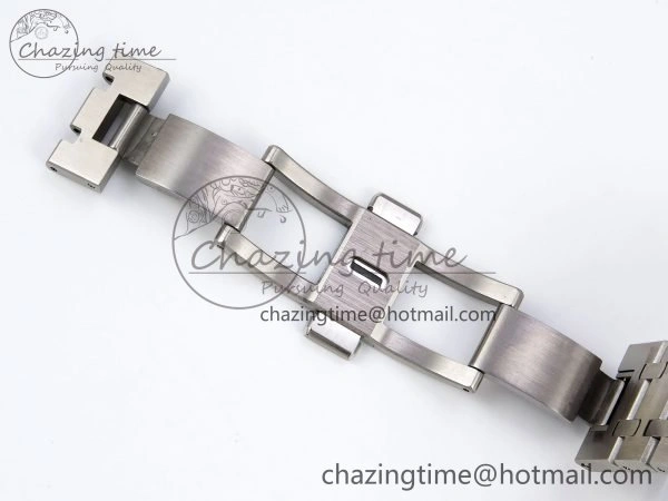 Royal Oak 41mm 15500 SS SF 1:1 Best Edition White Dial on SS Bracelet SA4302 Super Clone Flexible 4449