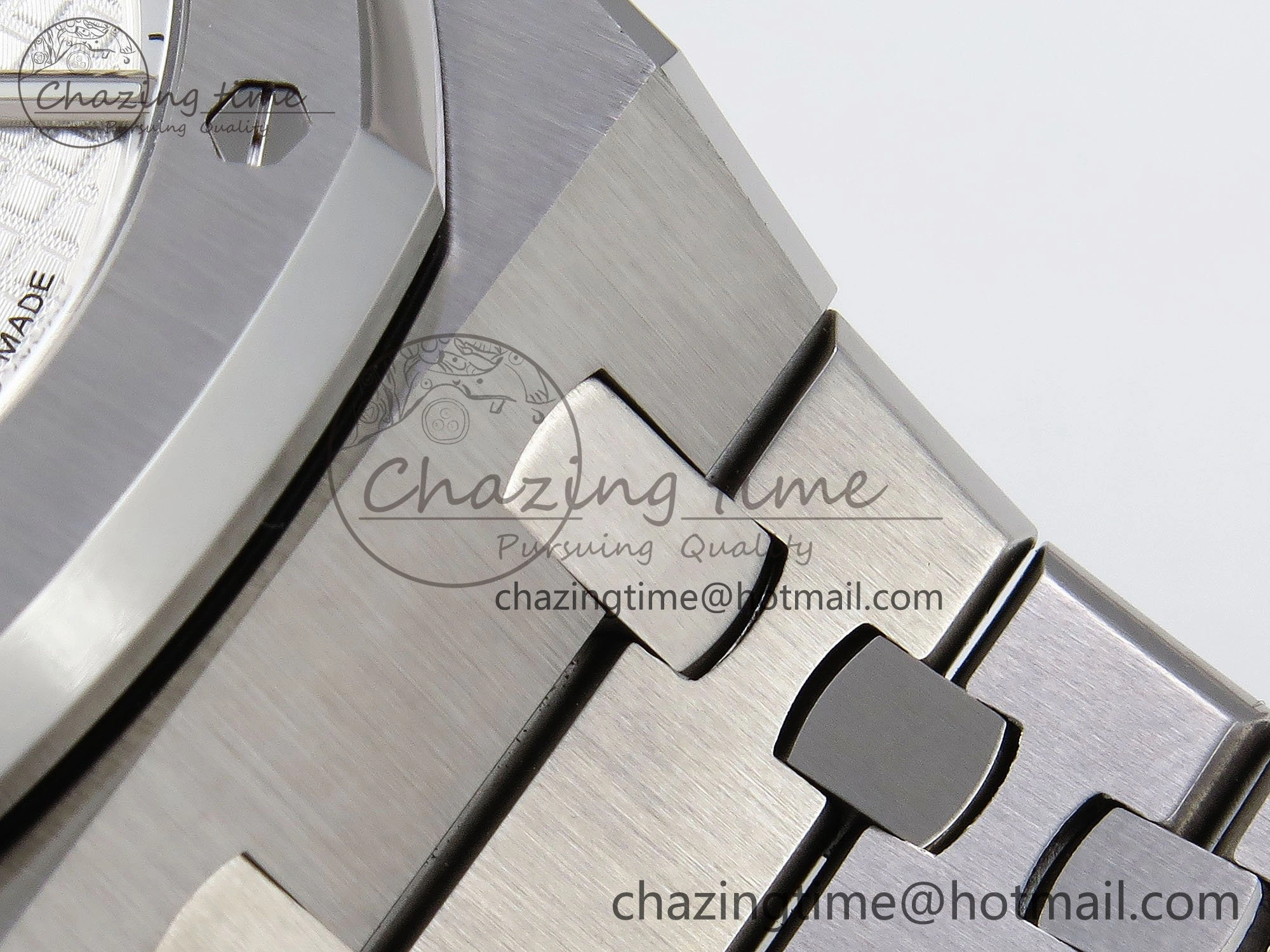 Royal Oak 41mm 15500 SS SF 1:1 Best Edition White Dial on SS Bracelet SA4302 Super Clone Flexible 4449
