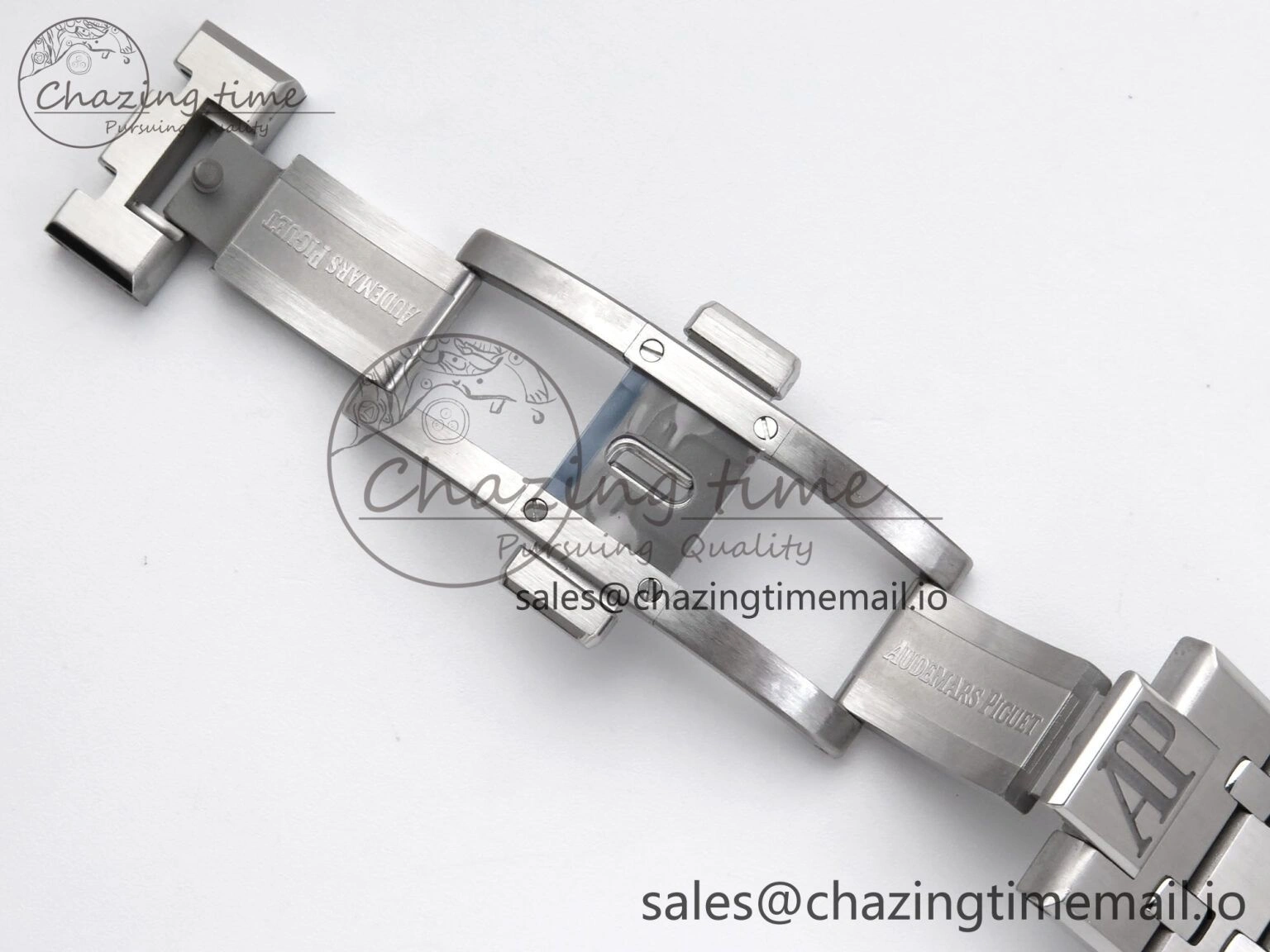 Royal Oak 41mm 15500 SS TKF 1:1 Best Edition Blue Dial on SS Bracelet SA4302 Super Clone SmoothTexture 4307