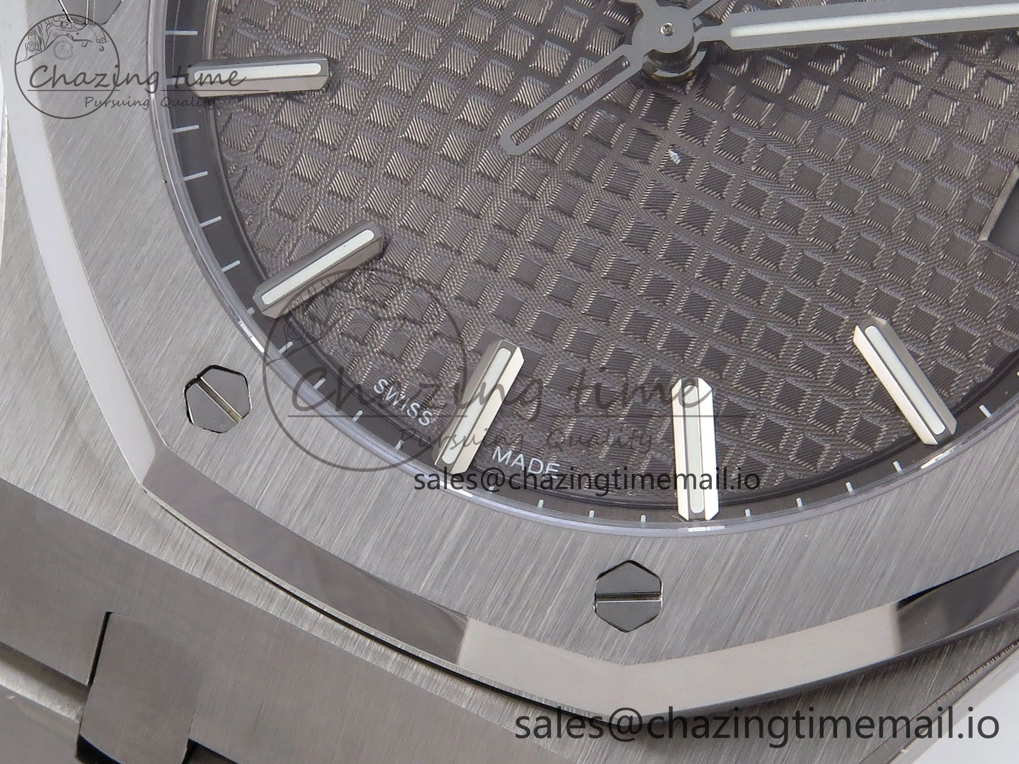 Premium Royal Oak 41mm 15500 SS TKF 1:1 Best Edition Gray Dial on SS Bracelet SA4302 Super Clone 4309