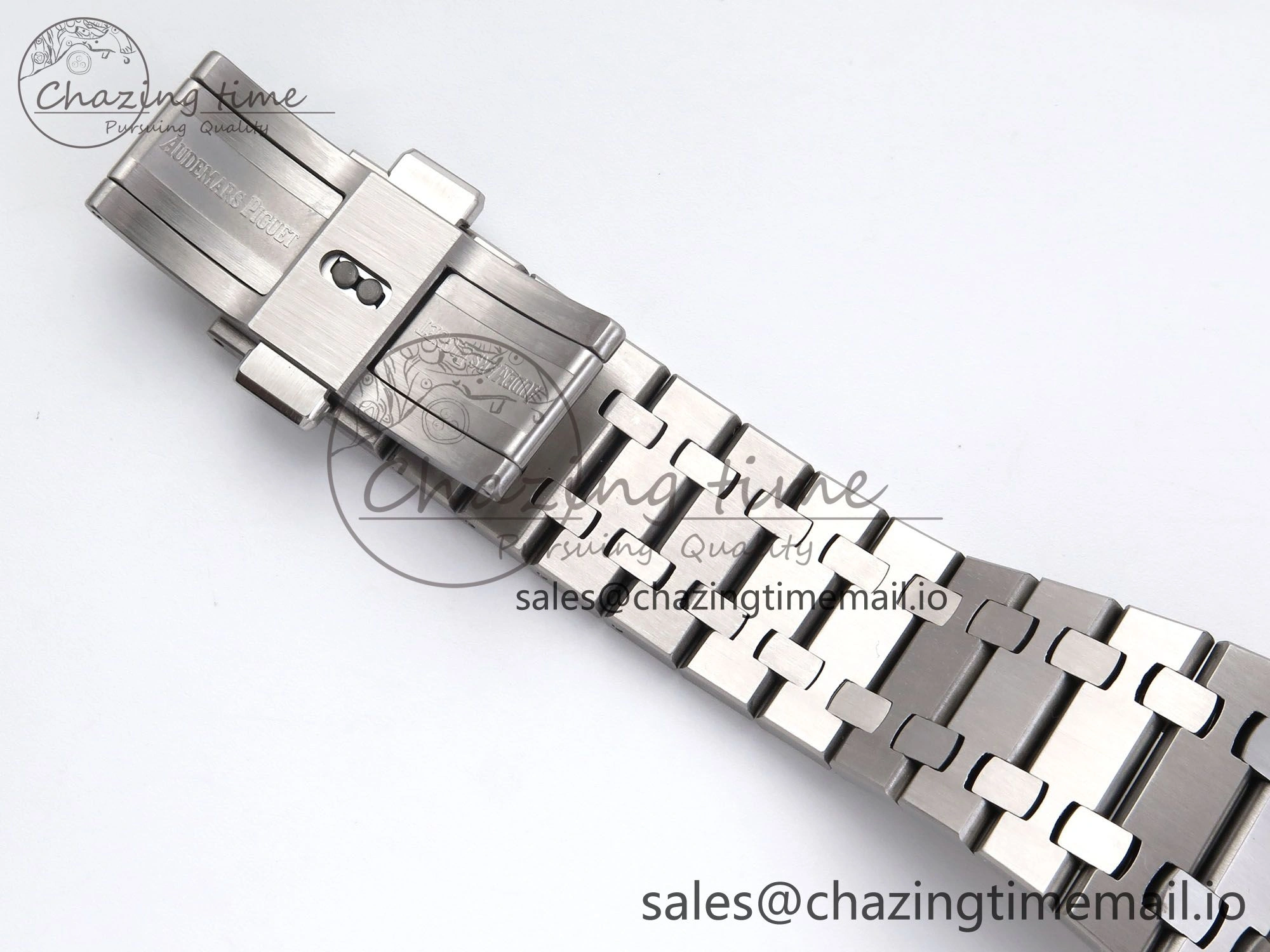QuickDry Royal Oak 41mm 15500 SS TKF 1:1 Best Edition White Dial on SS Bracelet SA4302 Super Clone 4306
