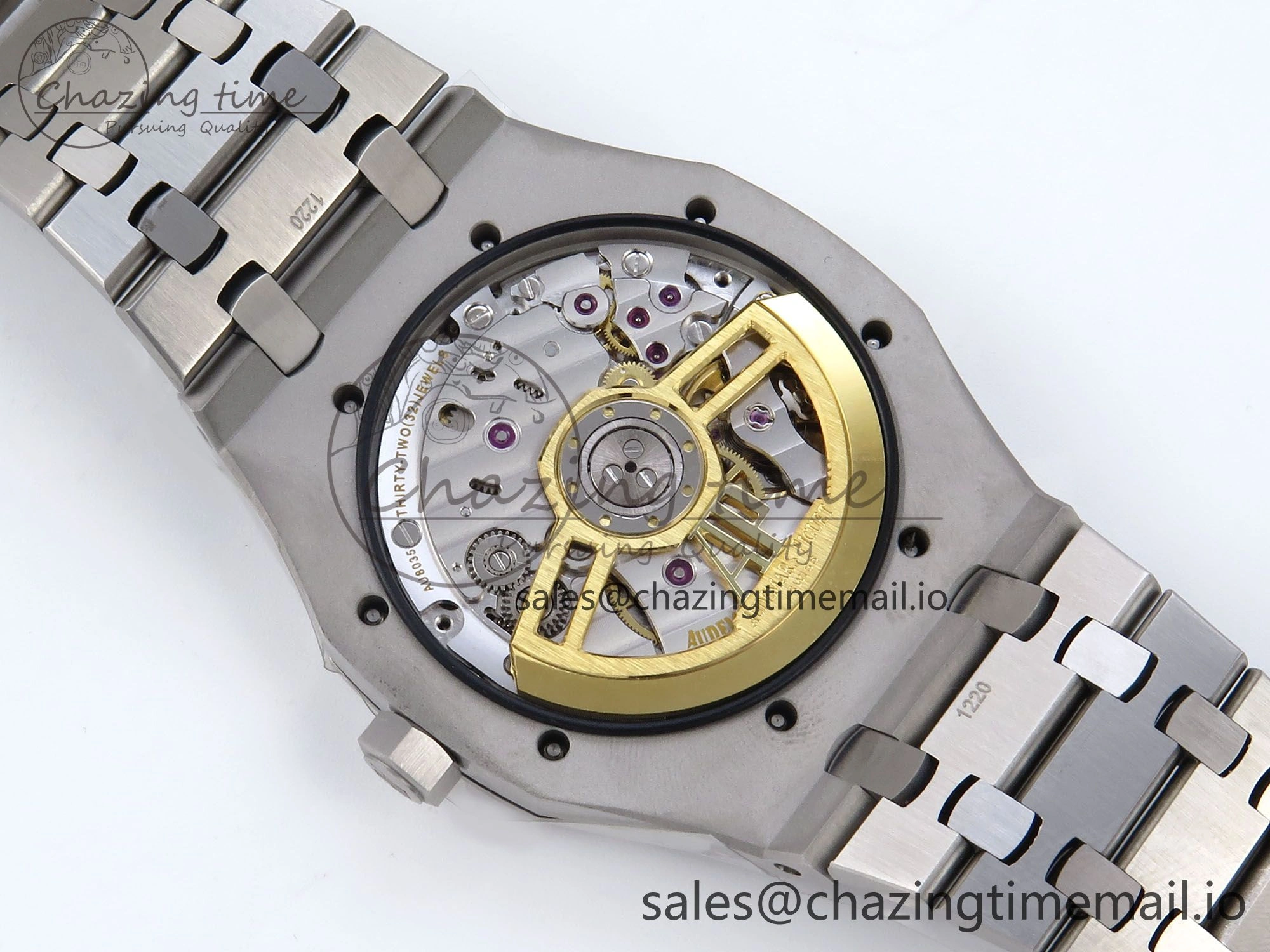 QuickDry Royal Oak 41mm 15500 SS TKF 1:1 Best Edition White Dial on SS Bracelet SA4302 Super Clone 4306