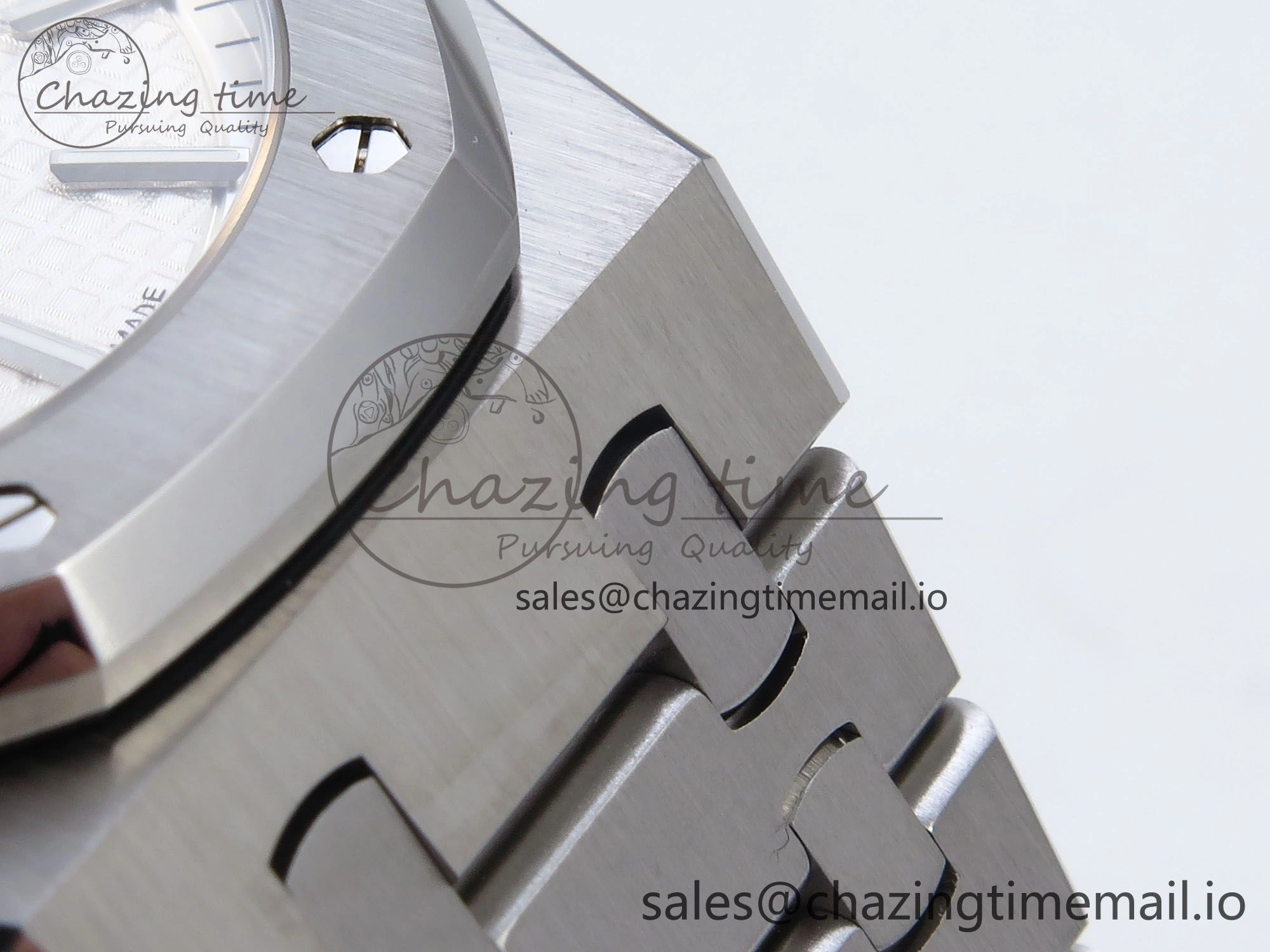 QuickDry Royal Oak 41mm 15500 SS TKF 1:1 Best Edition White Dial on SS Bracelet SA4302 Super Clone 4306