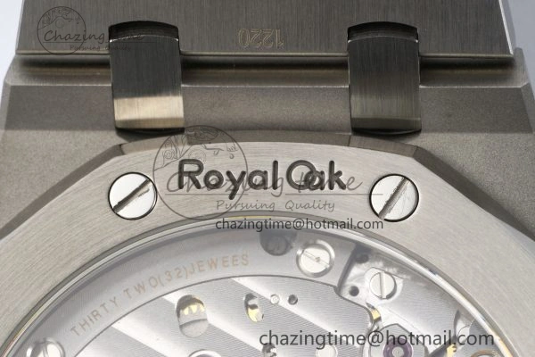 Royal Oak 41mm 15500 SS ZF 1:1 Best Edition Black Textured Dial on SS Bracelet A4302 Super Clone V Bright 4711