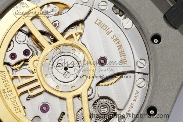 Royal Oak 41mm 15500 SS ZF 1:1 Best Edition Black Textured Dial on SS Bracelet A4302 Super Clone V Bright 4711