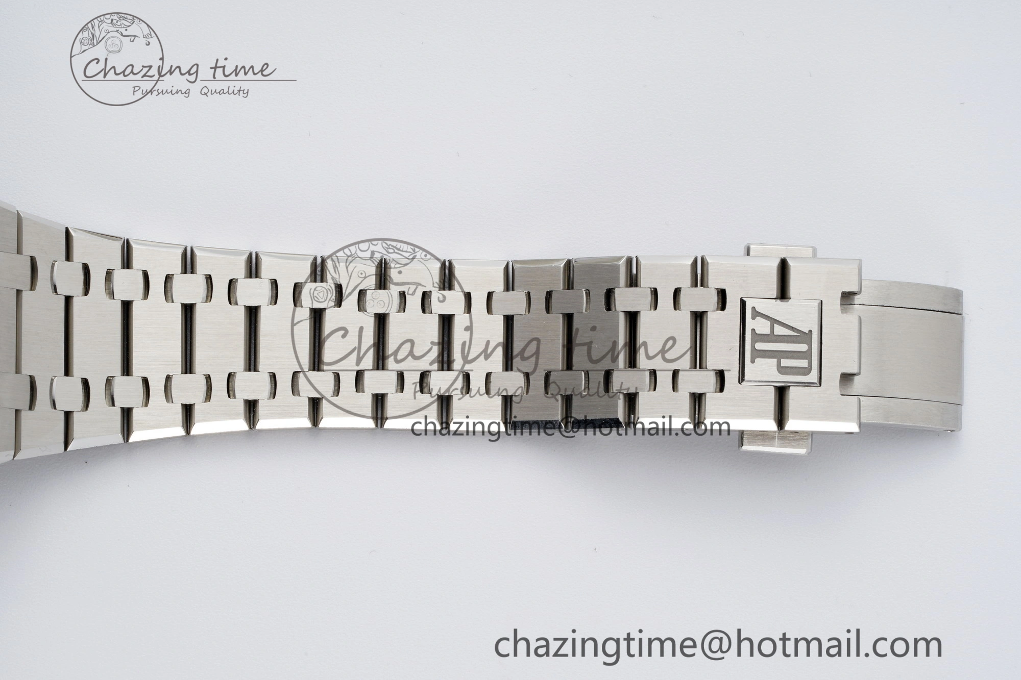 Royal Oak 41mm 15500 SS ZF 1:1 Best Edition Blue Textured Dial on SS Bracelet A4302 Super Clone V Comfortable 4713