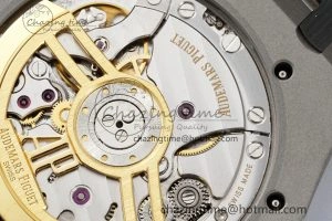 Royal Oak 41mm 15500 SS ZF 1:1 Best Edition Blue Textured Dial on SS Bracelet A4302 Super Clone V Comfortable 4713