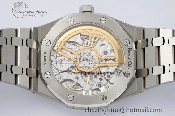 Royal Oak 41mm 15500 SS ZF 1:1 Best Edition Blue Textured Dial on SS Bracelet A4302 Super Clone Affordable 4739