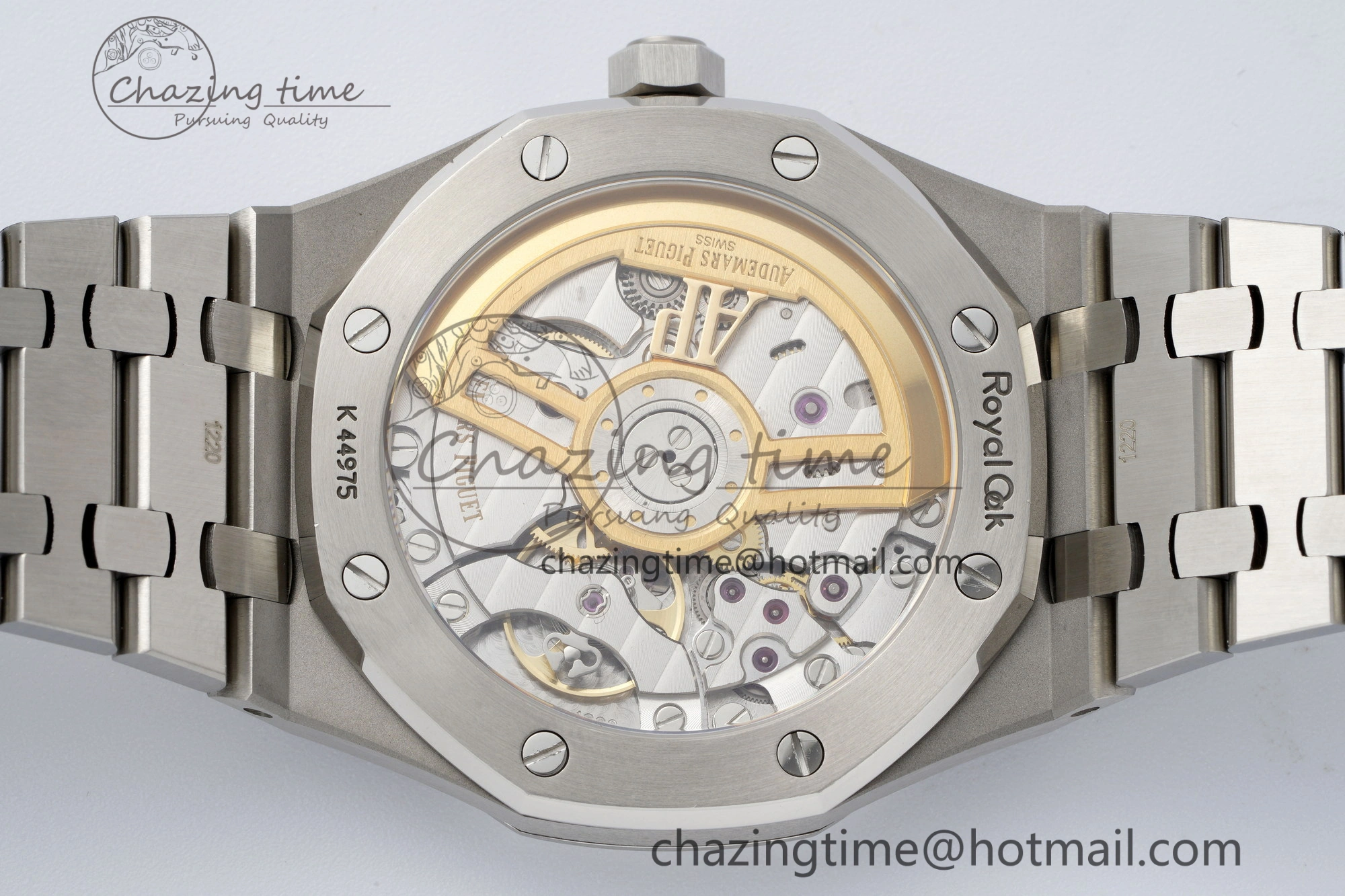 Royal Oak 41mm 15500 SS ZF 1:1 Best Edition Blue Textured Dial on SS Bracelet A4302 Super Clone Affordable 4739
