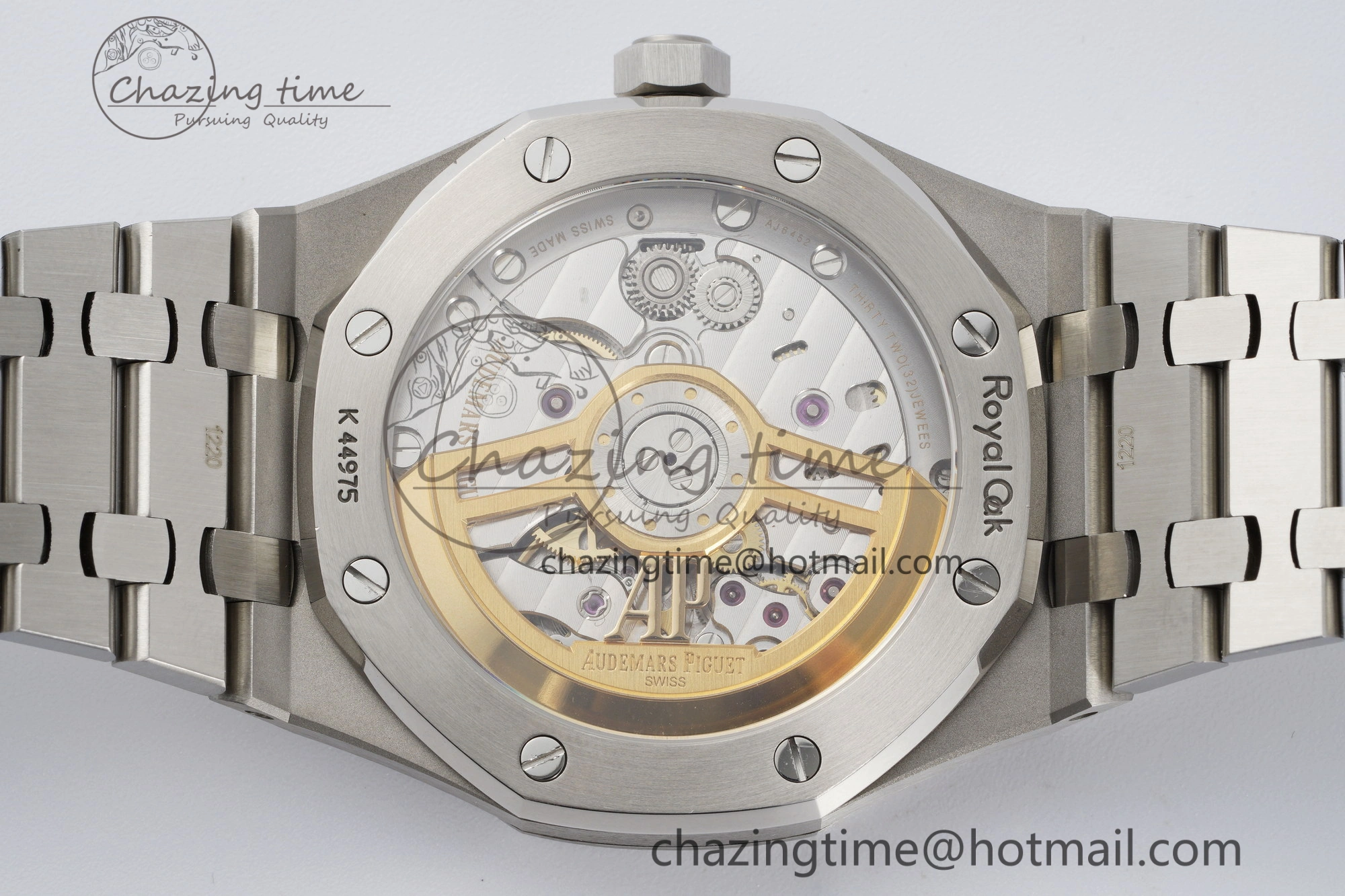 Royal Oak 41mm 15500 SS ZF 1:1 Best Edition Blue Textured Dial on SS Bracelet A4302 Super Clone Affordable 4739
