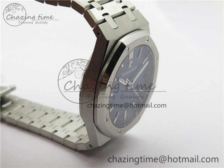BestValue Royal Oak 41mm 15500 SS ZF 1:1 Best Edition Blue Textured Dial on SS Bracelet A4302 V2 (Free Box) 4826