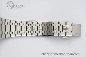 Bright Royal Oak 41mm 15500 SS ZF 1:1 Best Edition Gray Textured Dial on SS Bracelet A4302 Super Clone V 4709