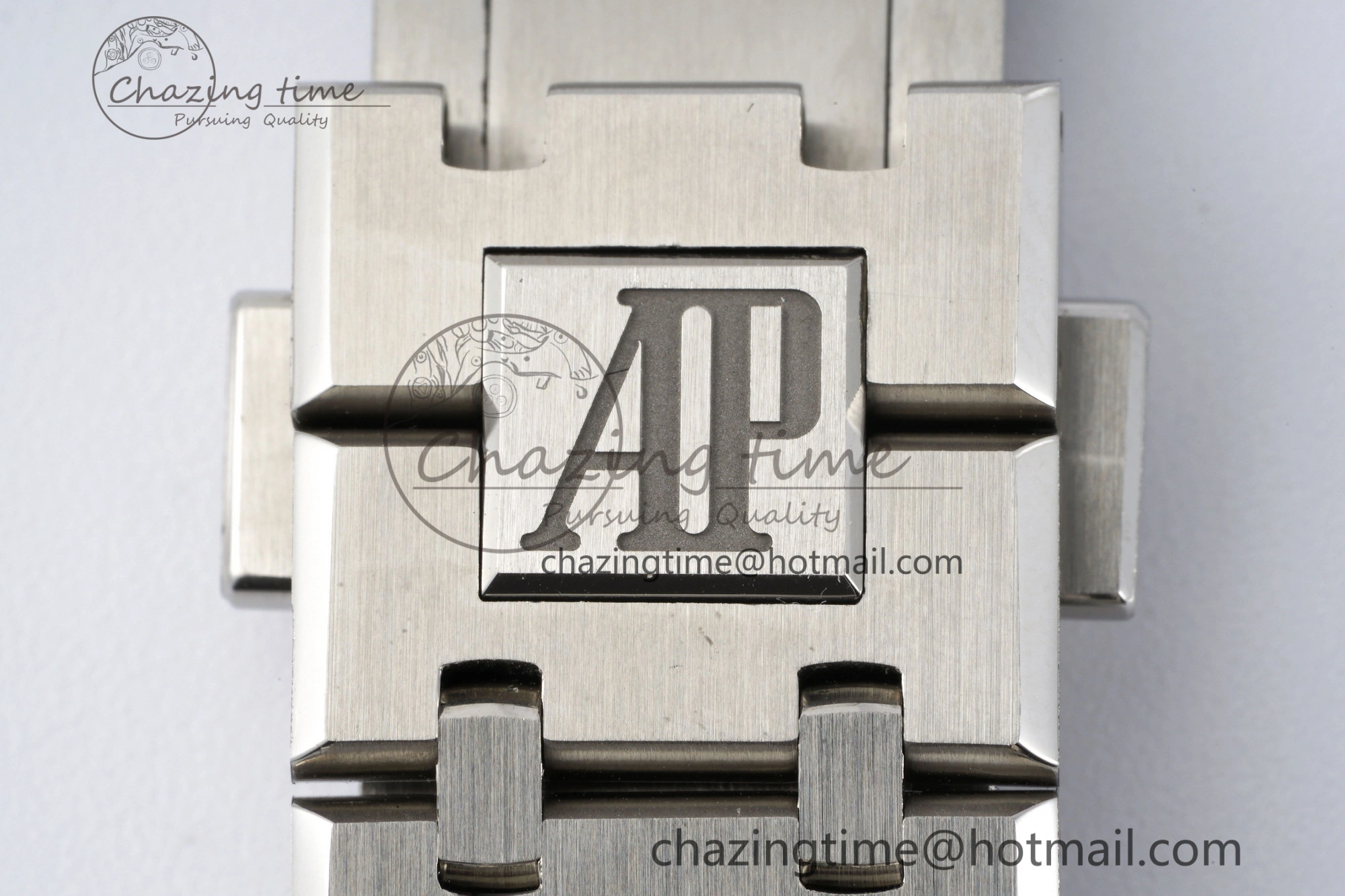 Bright Royal Oak 41mm 15500 SS ZF 1:1 Best Edition Gray Textured Dial on SS Bracelet A4302 Super Clone V 4709