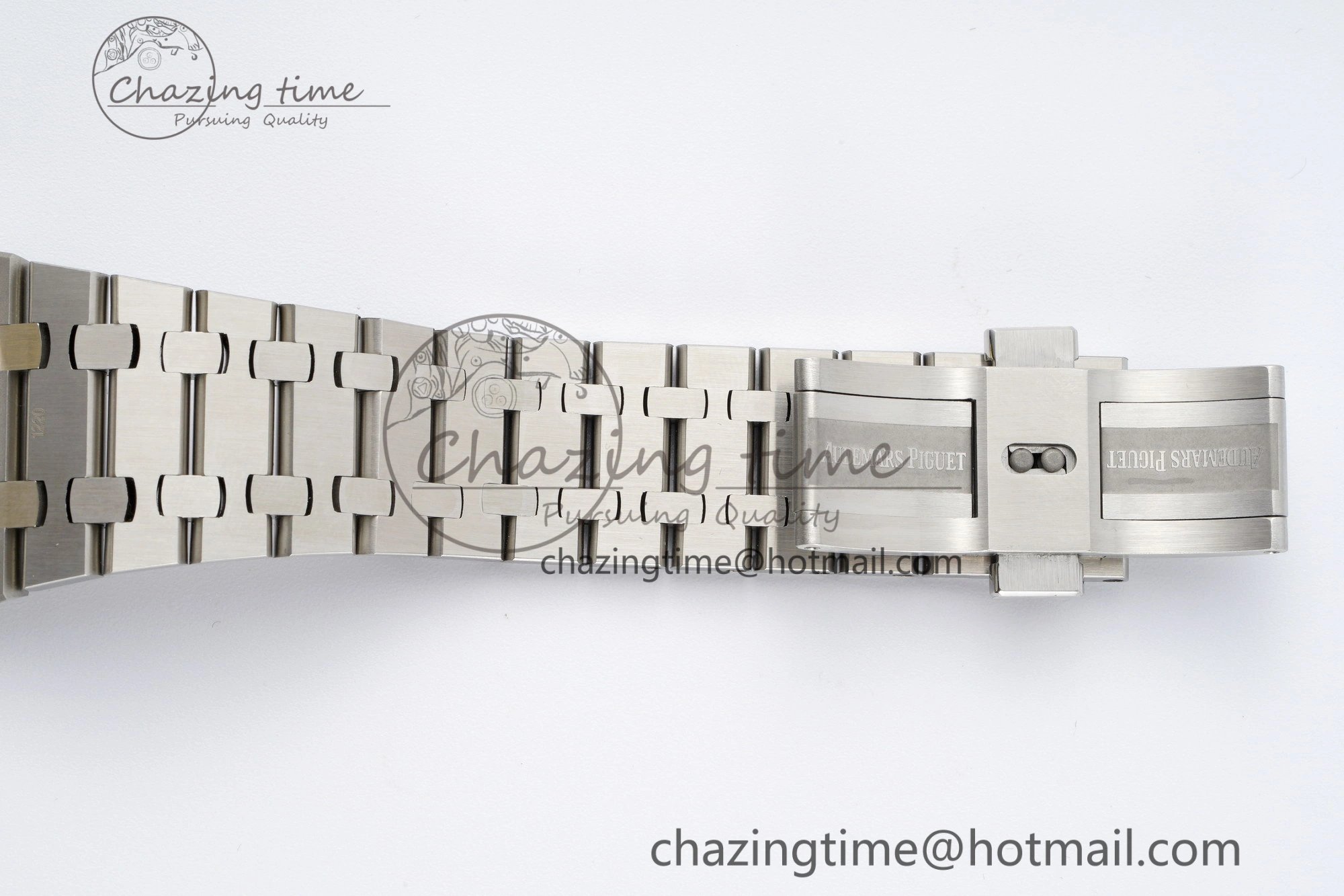 Bright Royal Oak 41mm 15500 SS ZF 1:1 Best Edition Gray Textured Dial on SS Bracelet A4302 Super Clone V 4709