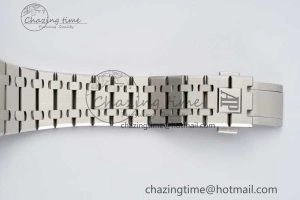 AllSeason Royal Oak 41mm 15500 SS ZF 1:1 Best Edition Gray Textured Dial on SS Bracelet A4302 Super Clone 4737