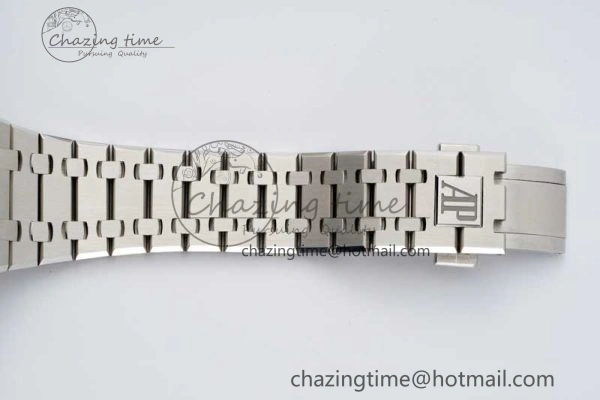 AllSeason Royal Oak 41mm 15500 SS ZF 1:1 Best Edition Gray Textured Dial on SS Bracelet A4302 Super Clone 4737