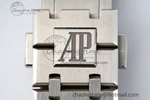 AllSeason Royal Oak 41mm 15500 SS ZF 1:1 Best Edition Gray Textured Dial on SS Bracelet A4302 Super Clone 4737