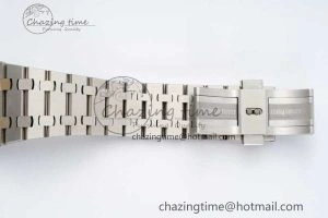 AllSeason Royal Oak 41mm 15500 SS ZF 1:1 Best Edition Gray Textured Dial on SS Bracelet A4302 Super Clone 4737