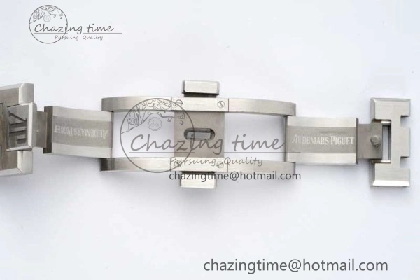 AllSeason Royal Oak 41mm 15500 SS ZF 1:1 Best Edition Gray Textured Dial on SS Bracelet A4302 Super Clone 4737