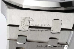AllSeason Royal Oak 41mm 15500 SS ZF 1:1 Best Edition Gray Textured Dial on SS Bracelet A4302 Super Clone 4737