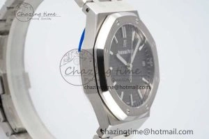 AllSeason Royal Oak 41mm 15500 SS ZF 1:1 Best Edition Gray Textured Dial on SS Bracelet A4302 Super Clone 4737