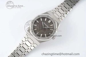 AllSeason Royal Oak 41mm 15500 SS ZF 1:1 Best Edition Gray Textured Dial on SS Bracelet A4302 Super Clone 4737