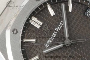AllSeason Royal Oak 41mm 15500 SS ZF 1:1 Best Edition Gray Textured Dial on SS Bracelet A4302 Super Clone 4737
