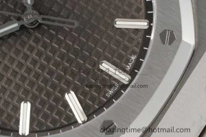 AllSeason Royal Oak 41mm 15500 SS ZF 1:1 Best Edition Gray Textured Dial on SS Bracelet A4302 Super Clone 4737