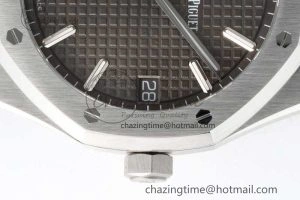 AllSeason Royal Oak 41mm 15500 SS ZF 1:1 Best Edition Gray Textured Dial on SS Bracelet A4302 Super Clone 4737