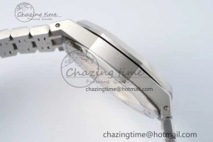 AllSeason Royal Oak 41mm 15500 SS ZF 1:1 Best Edition Gray Textured Dial on SS Bracelet A4302 Super Clone 4737