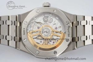 AllSeason Royal Oak 41mm 15500 SS ZF 1:1 Best Edition Gray Textured Dial on SS Bracelet A4302 Super Clone 4737