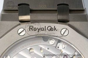 AllSeason Royal Oak 41mm 15500 SS ZF 1:1 Best Edition Gray Textured Dial on SS Bracelet A4302 Super Clone 4737