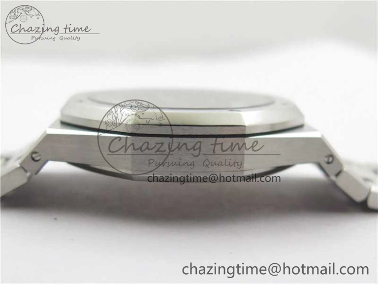 Royal Oak 41mm 15500 SS ZF 1:1 Best Edition Gray Textured Dial on SS Bracelet A4302 V2 (Free Box) Modern 4827